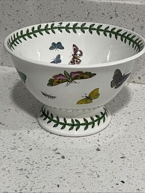 Portmeirion Butterfly Pedestal Bowl RARE The Botanic Garden Britain